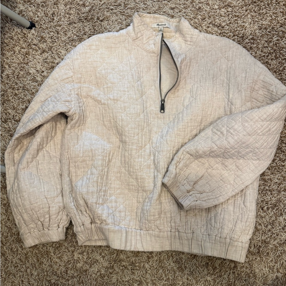 Madewell quilted quarter zip